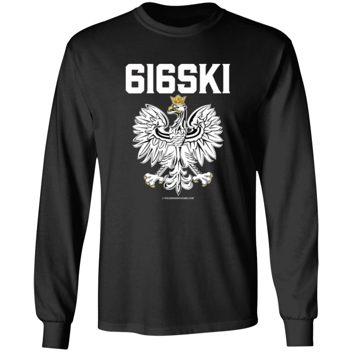 616SKI Apparel CustomCat G540 LS T-Shirt Black S