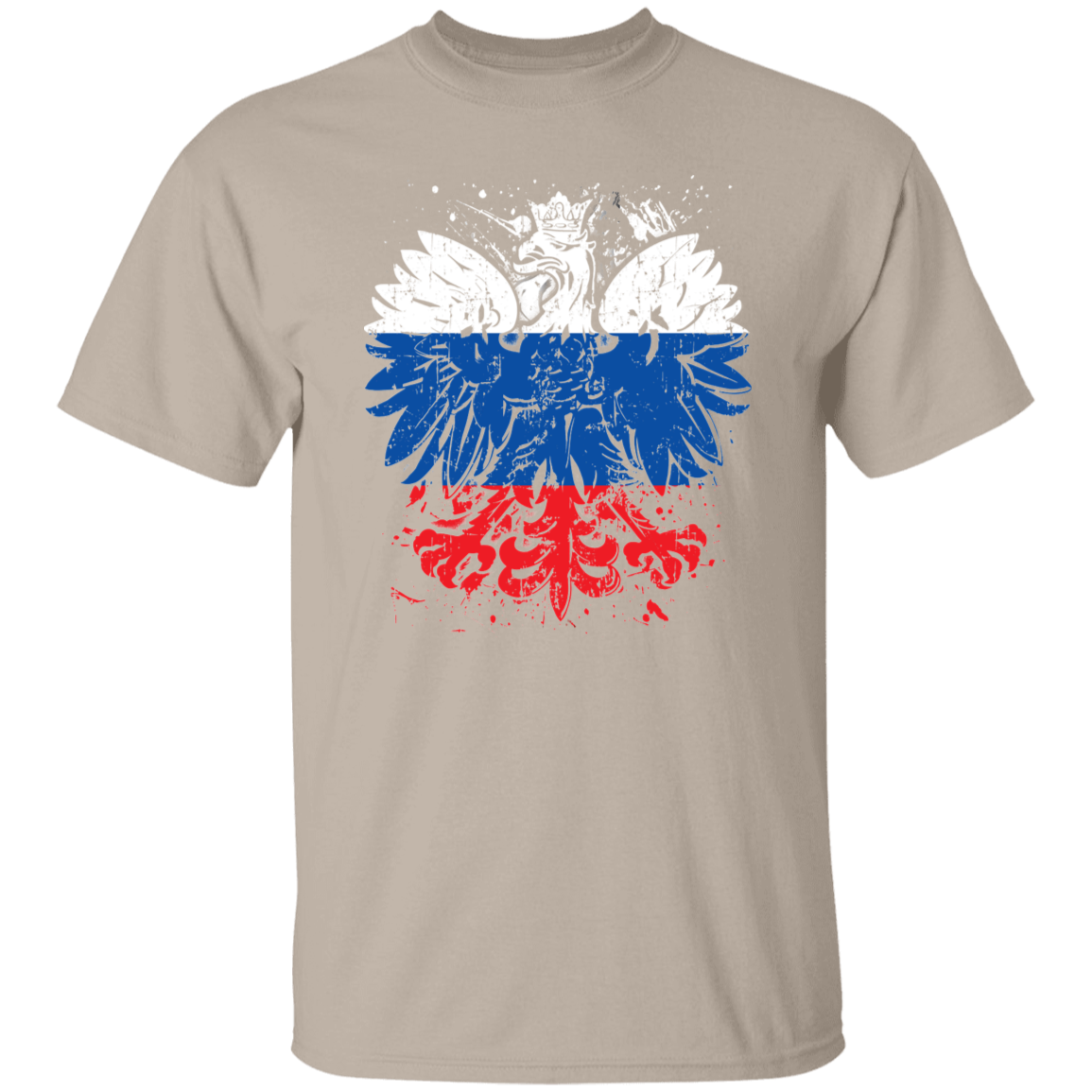 Polish Slovak Heritage T-Shirts CustomCat Sand S 