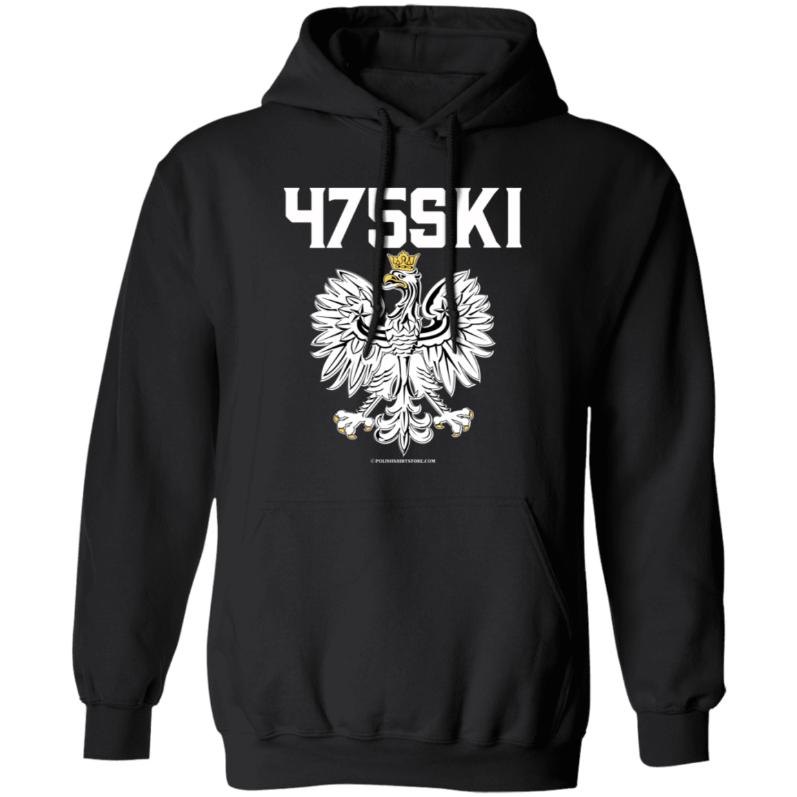 475SKI Apparel CustomCat G185 Pullover Hoodie Black S