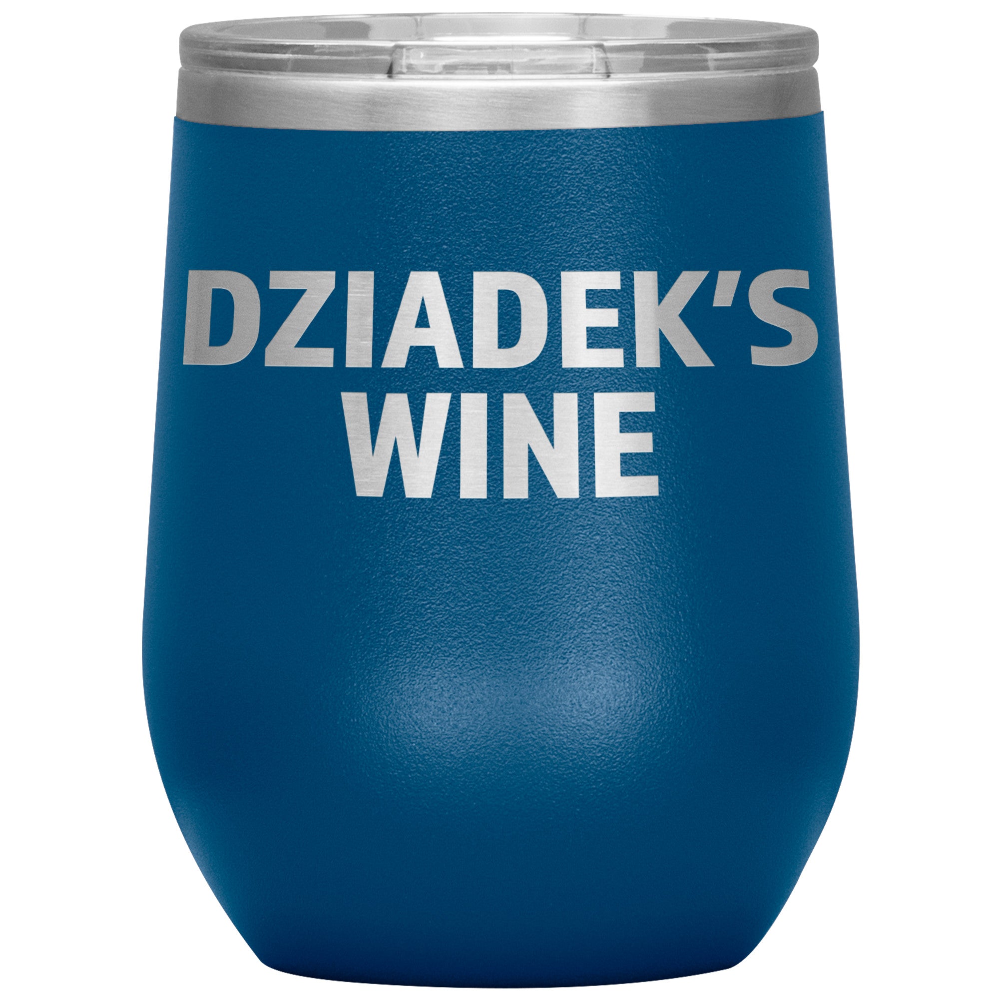 Dziadek's Insulated Wine Tumbler Tumblers teelaunch Blue  