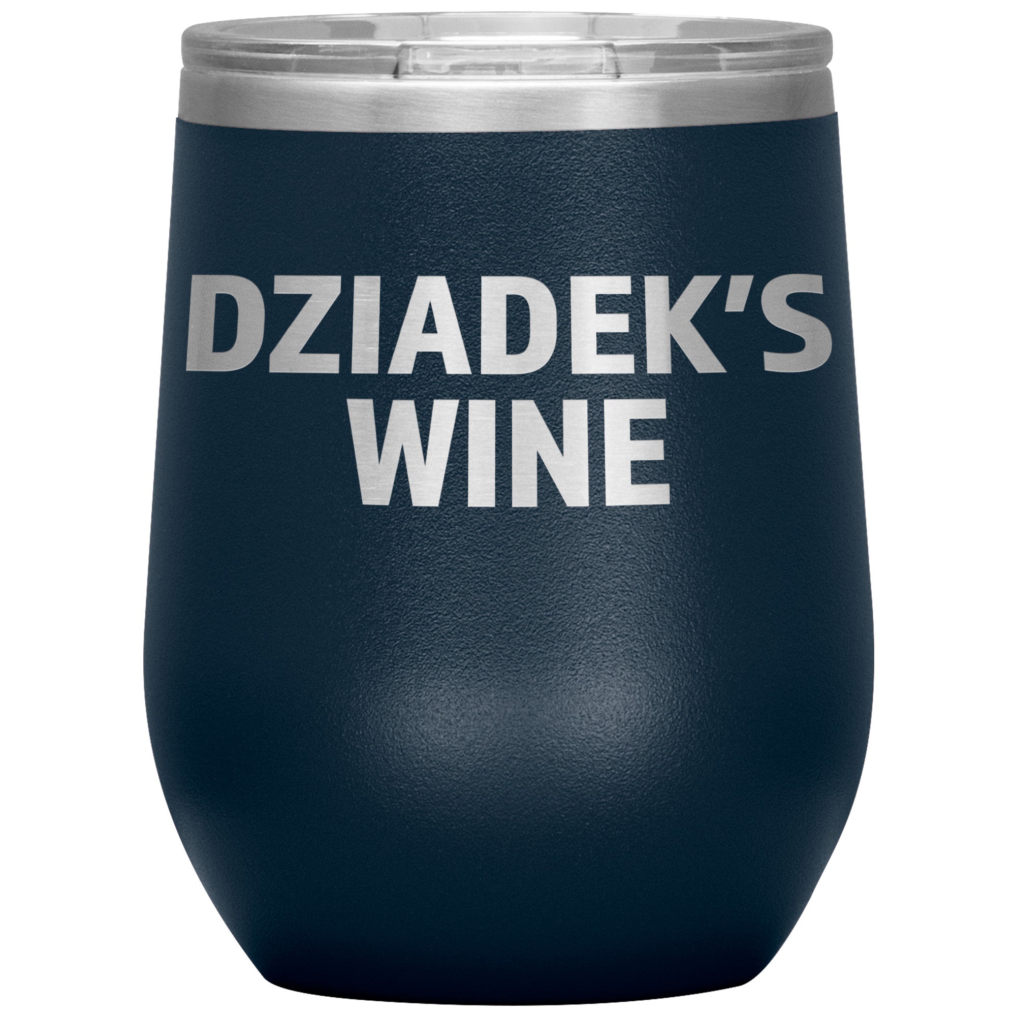 Dziadek's Insulated Wine Tumbler Tumblers teelaunch Navy  