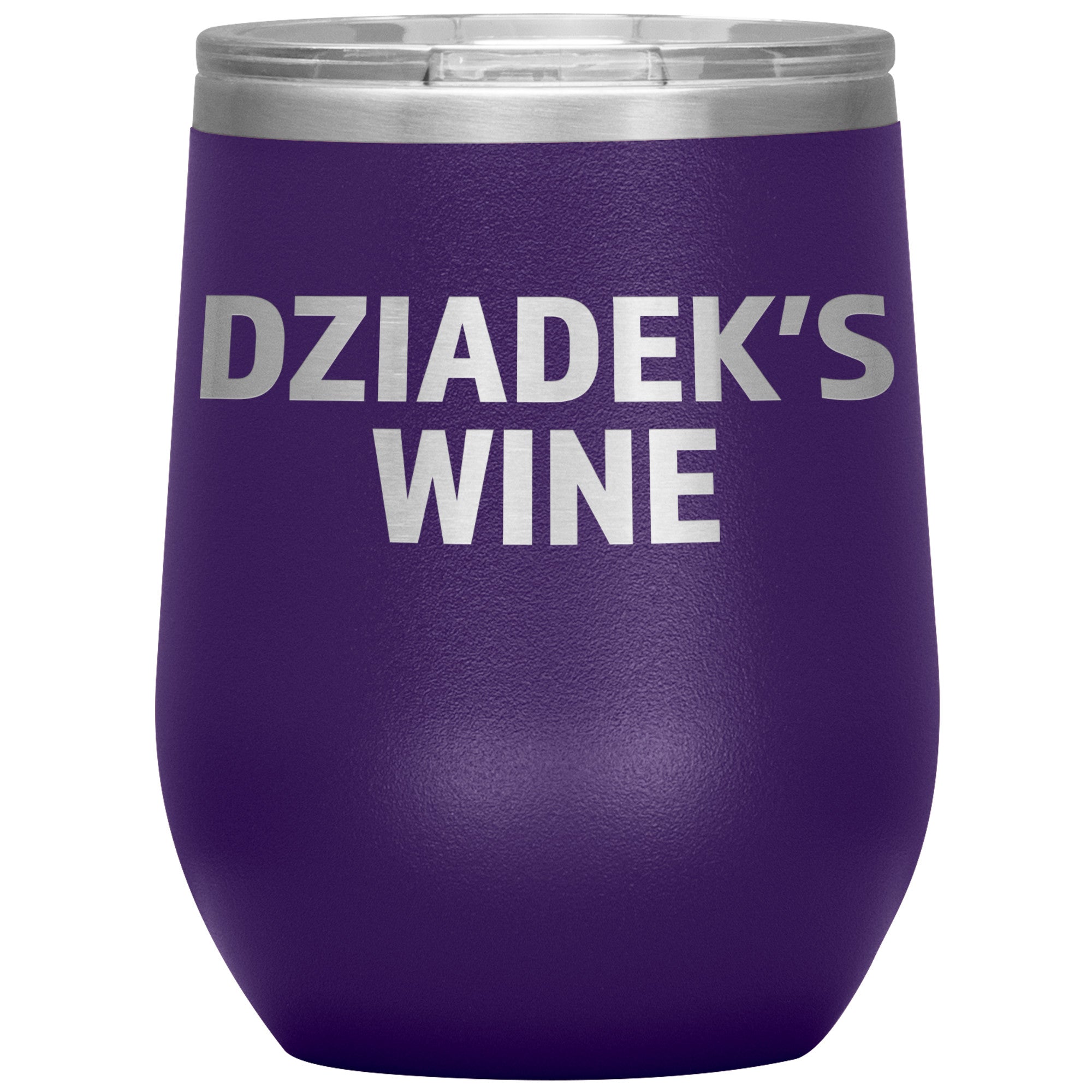 Dziadek's Insulated Wine Tumbler Tumblers teelaunch Purple  