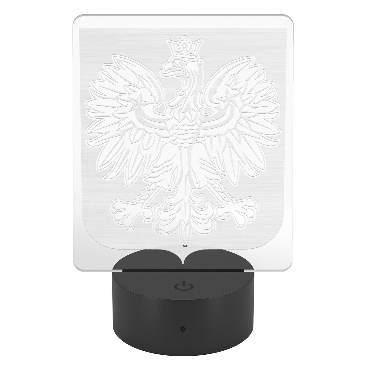 Poland Coat of Arms Rectangle Acrylic LED Sign LED Signs teelaunch   