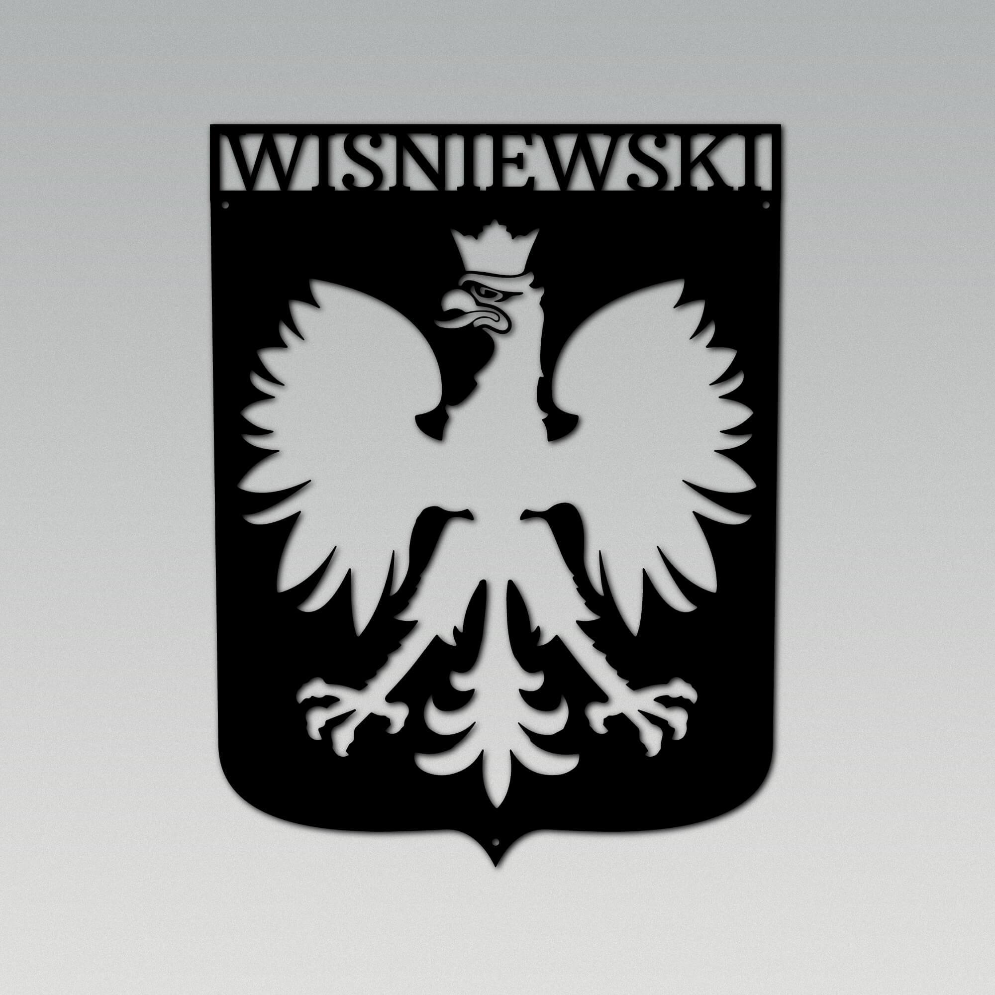 Polish Eagle Monogram Steel Sign