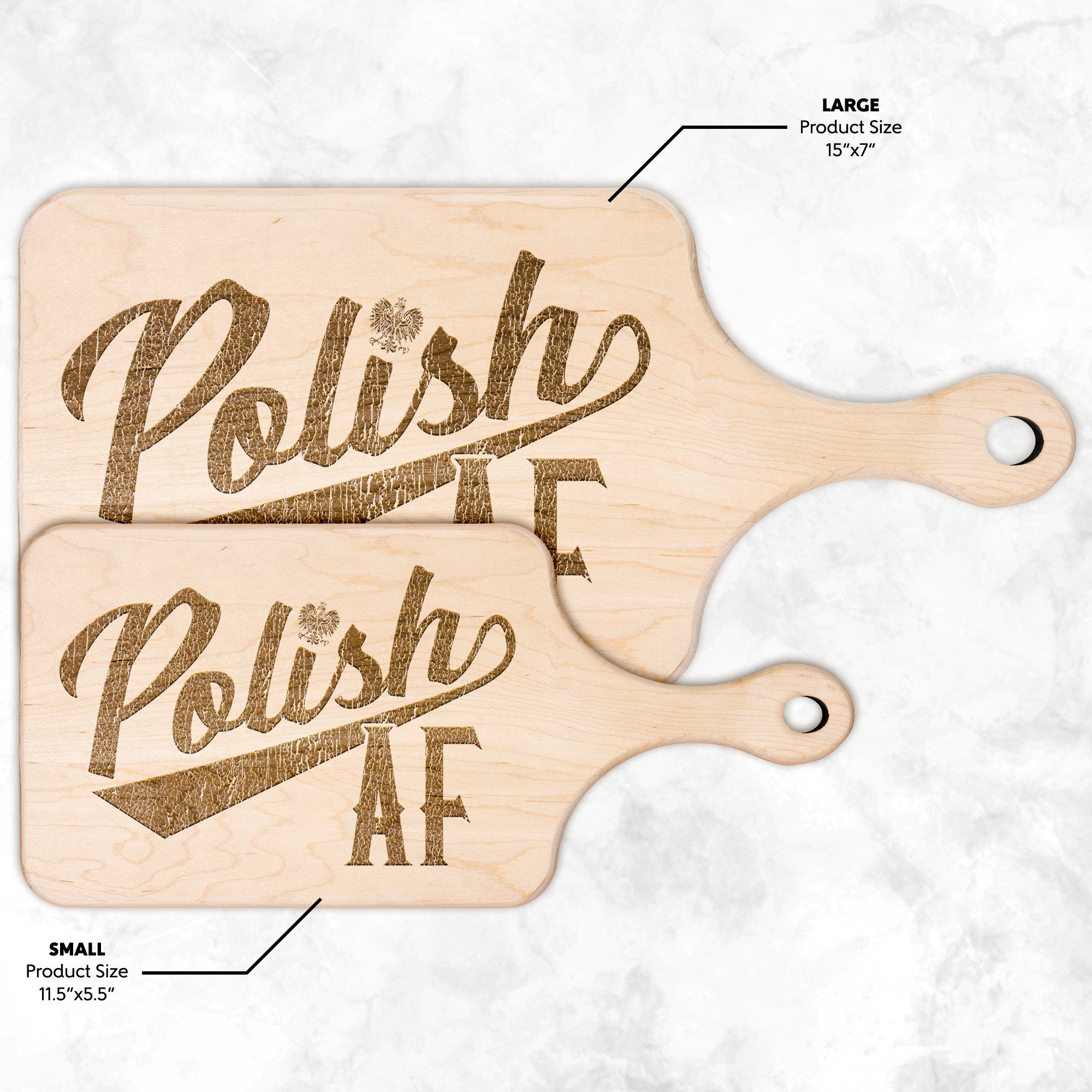 Polish AF Hardwood Paddle Cutting Board Kitchenware teelaunch   