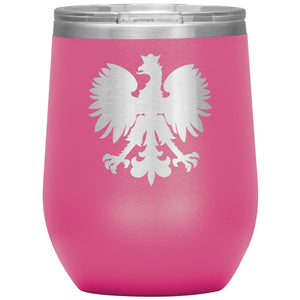 Polish Eagle Insulated Wine Tumbler - Pink - Polish Shirt Store