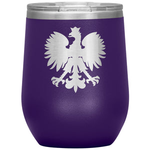 Polish Eagle Insulated Wine Tumbler - Purple - Polish Shirt Store