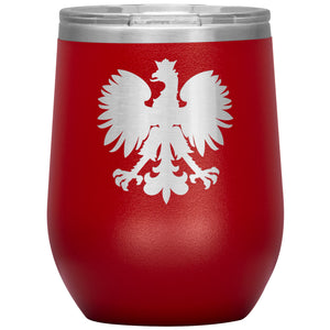 Polish Eagle Insulated Wine Tumbler - Red - Polish Shirt Store