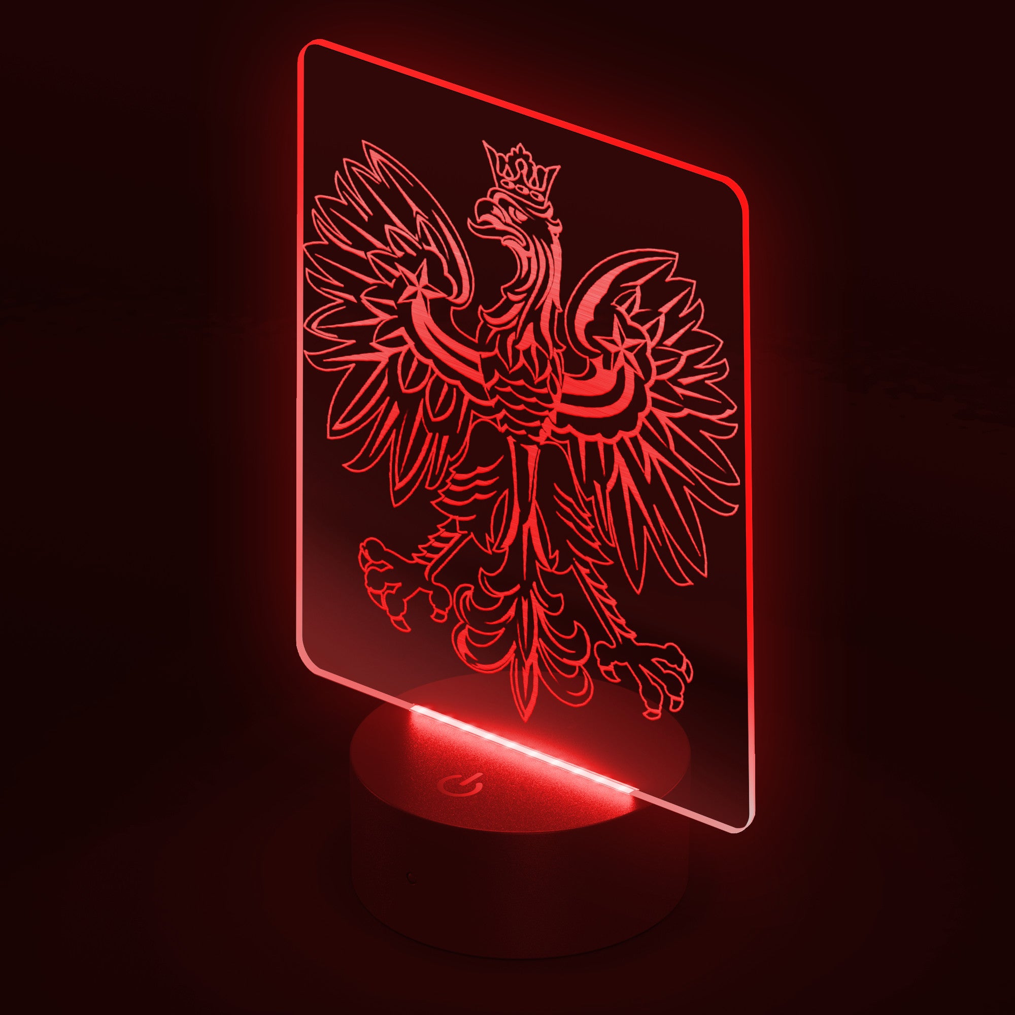 Polish Eagle Rectangle Acrylic LED Sign LED Signs teelaunch   