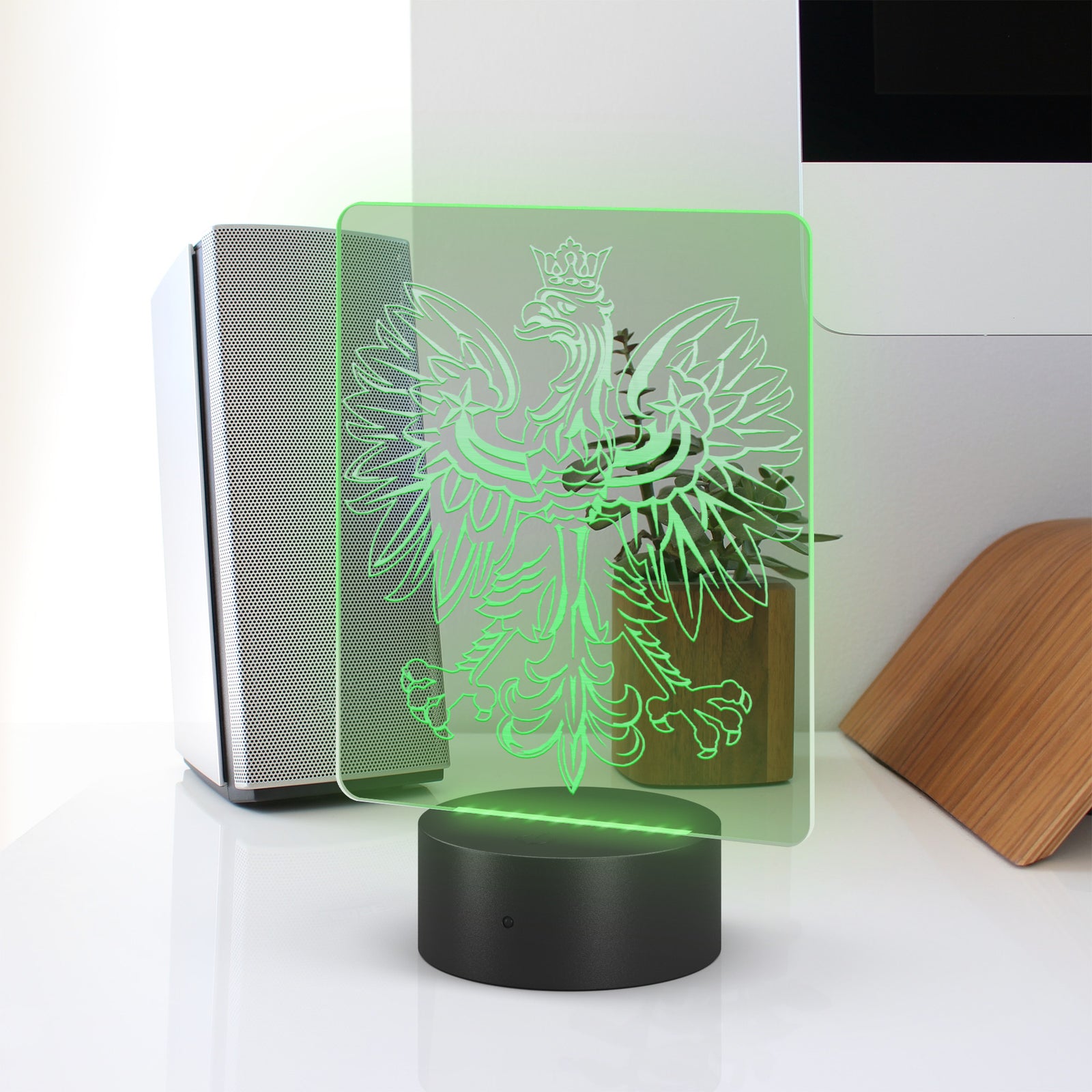 Polish Eagle Rectangle Acrylic LED Sign LED Signs teelaunch   