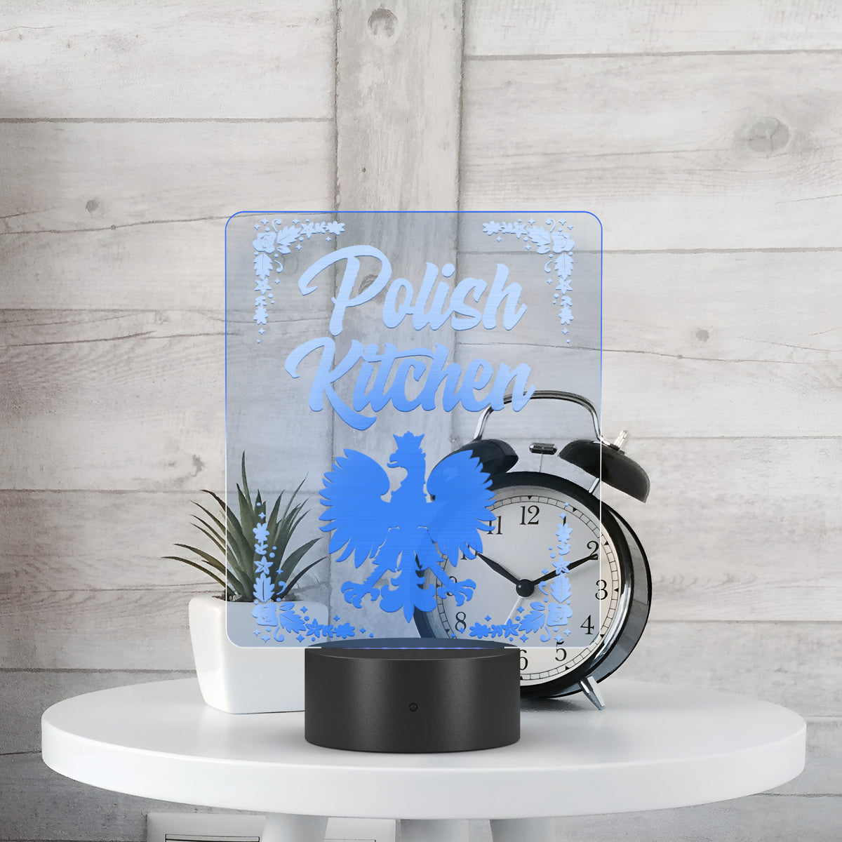 Polish Kitchen Rectangle Acrylic LED Sign LED Signs teelaunch   