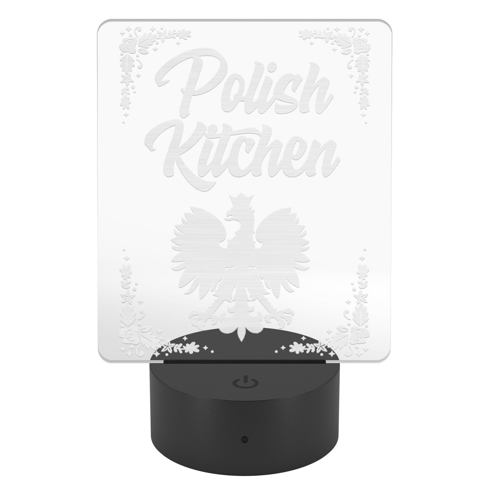 Polish Kitchen Rectangle Acrylic LED Sign LED Signs teelaunch   
