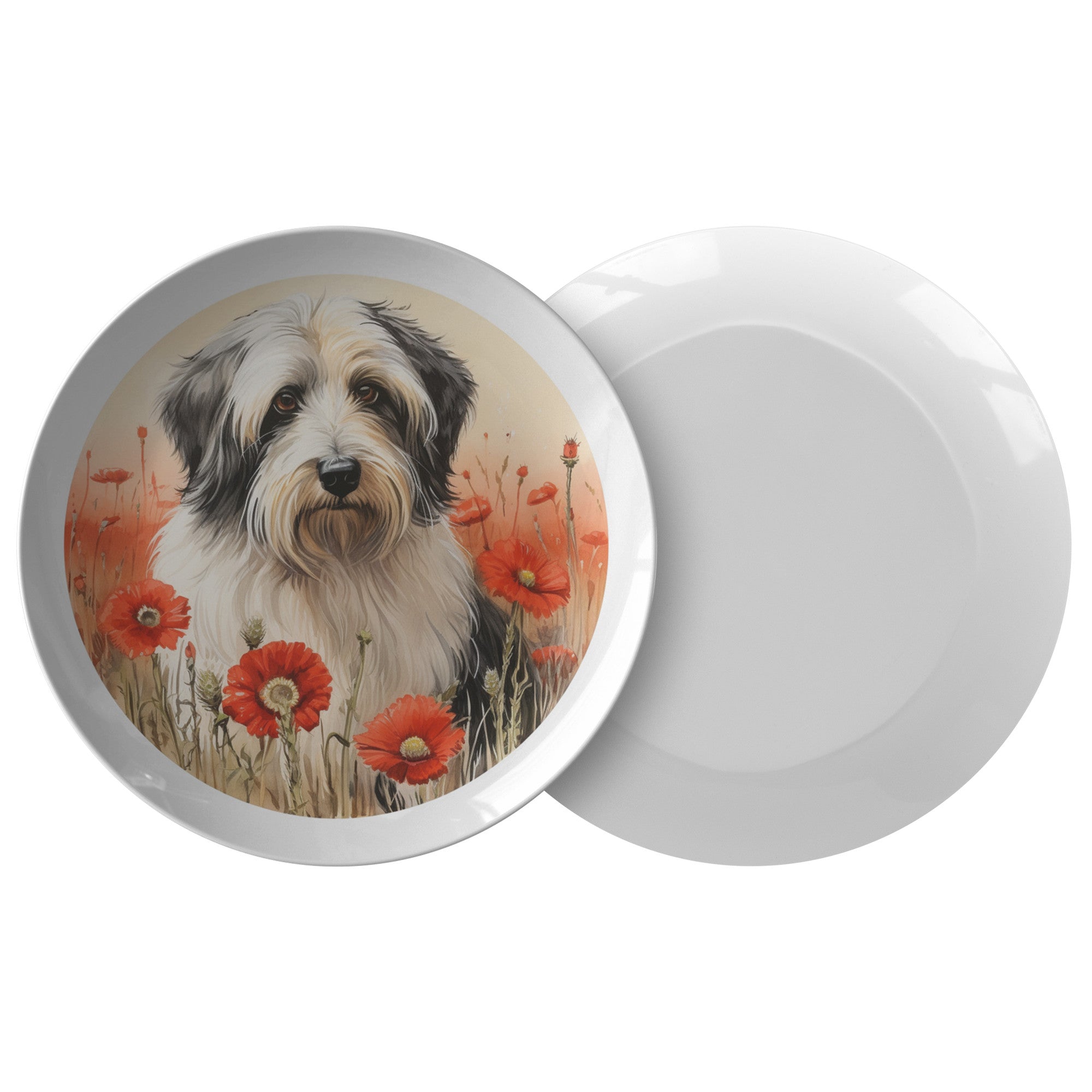 Polish Lowland Sheepdog Plate Kitchenware teelaunch Single  