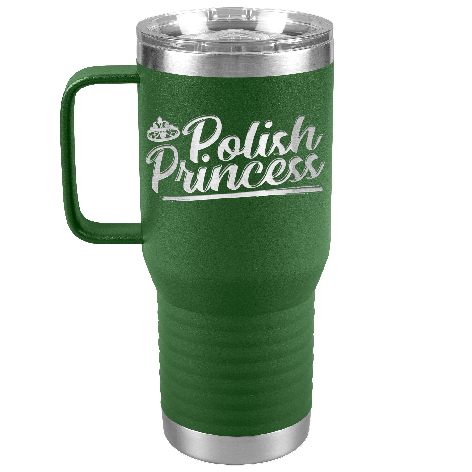 Polish Princess Travel Tumbler Tumblers teelaunch Green  