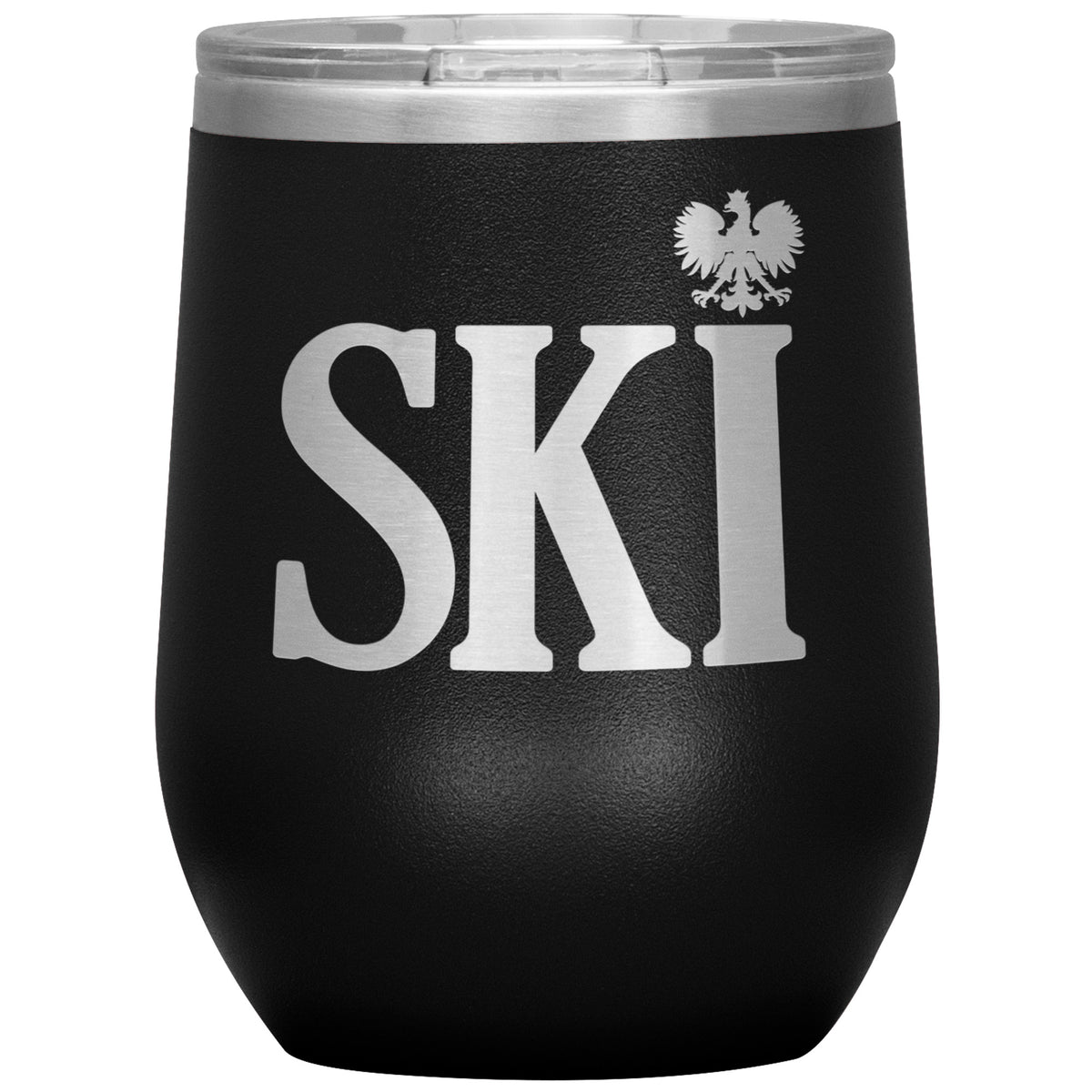 Polish Surnames Ending In SKI Insulated Wine Tumbler Tumblers teelaunch Black  