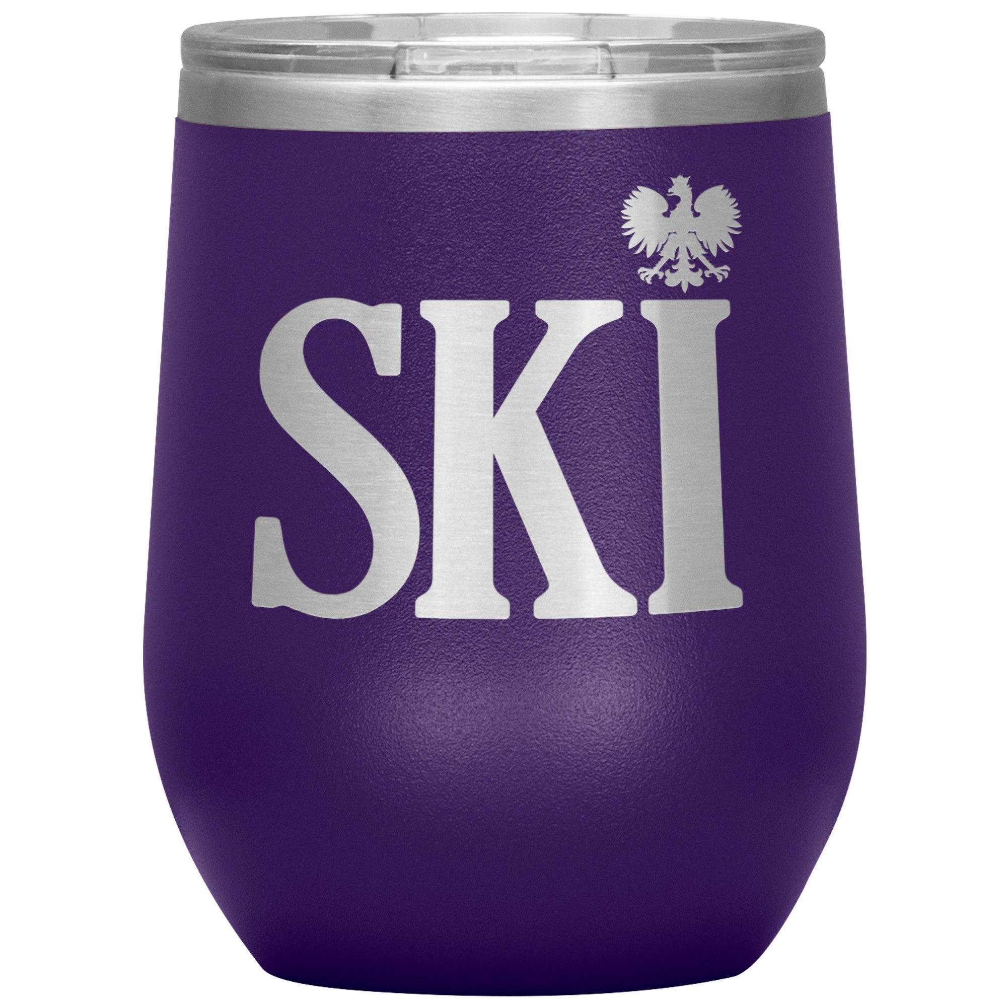 Polish Surnames Ending In SKI Insulated Wine Tumbler Tumblers teelaunch Purple  