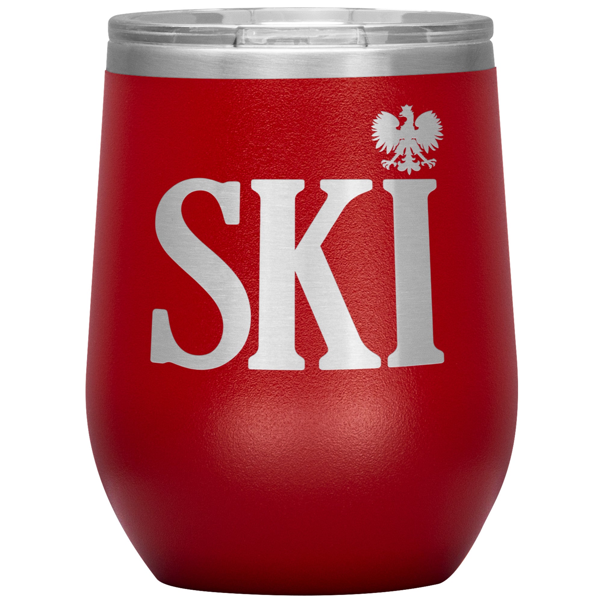 Polish Surnames Ending In SKI Insulated Wine Tumbler Tumblers teelaunch Red  