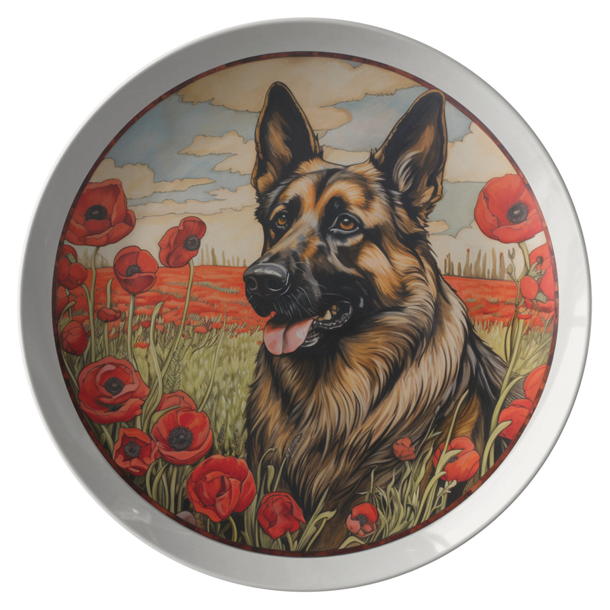 Polish Tatra Shepherd Dog Plate Kitchenware teelaunch   