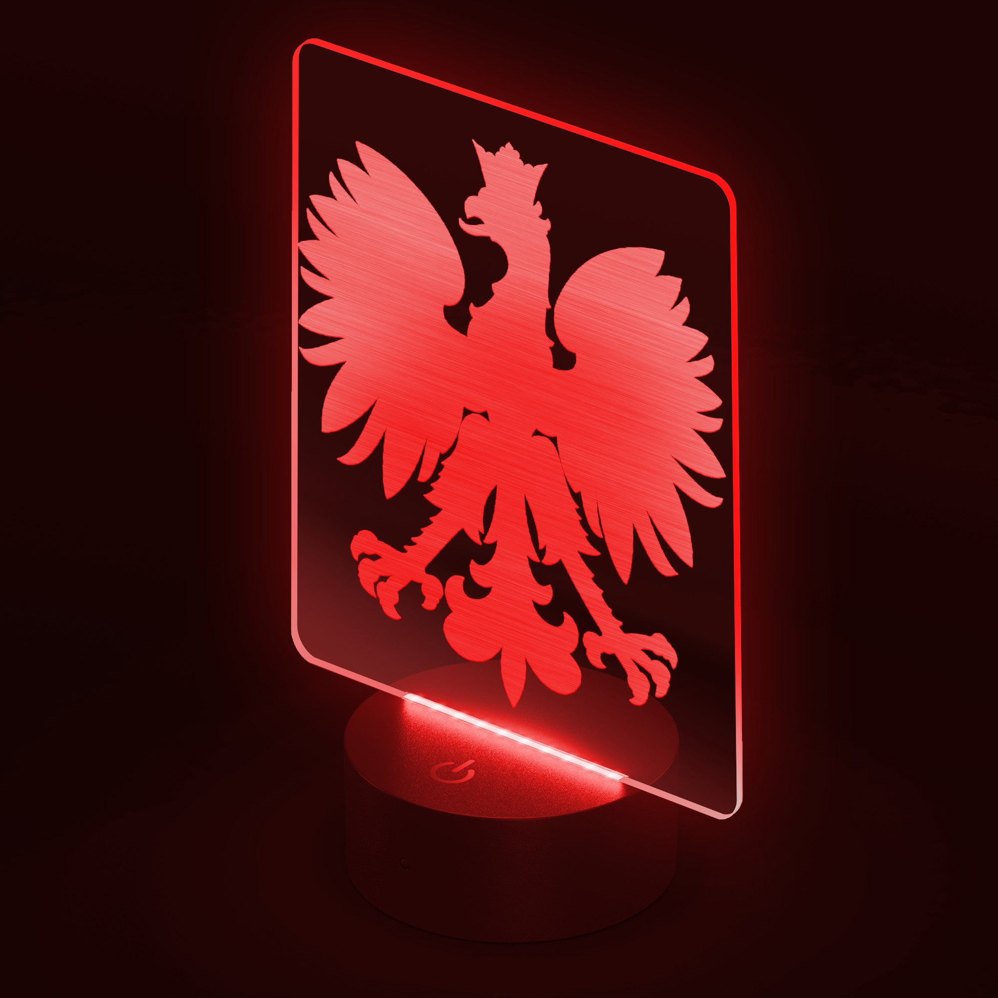Solid Polish Eagle Rectangle Acrylic LED Sign LED Signs teelaunch   