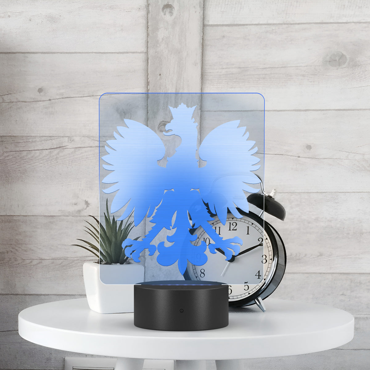 Solid Polish Eagle Rectangle Acrylic LED Sign LED Signs teelaunch   