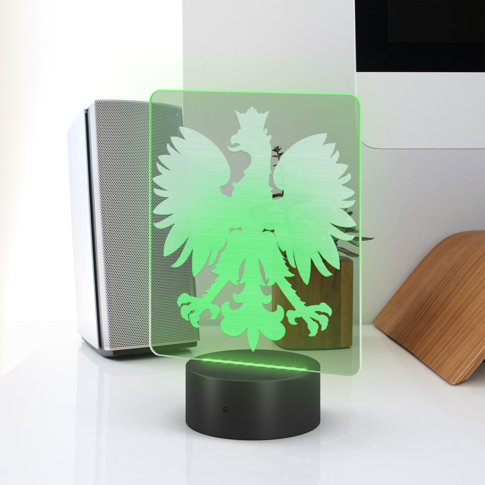 Solid Polish Eagle Rectangle Acrylic LED Sign LED Signs teelaunch   