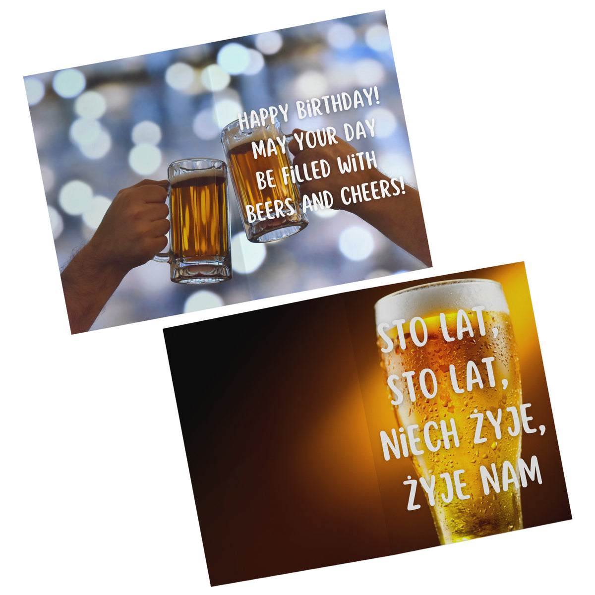 Sto Lat Beer Birthday Card Cards teelaunch   