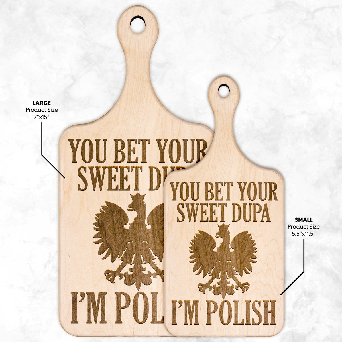 You Bet Your Sweet Dupa Hardwood Paddle Cutting Board Kitchenware teelaunch Small Maple 