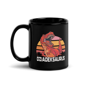 Dziadeksaurus Black Glossy Mug - 11 oz - Polish Shirt Store
