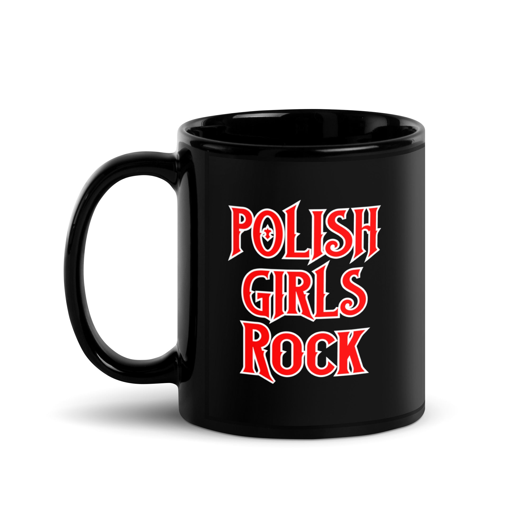 Polish Girls Rock Black Glossy Mug  Polish Shirt Store 11 oz  