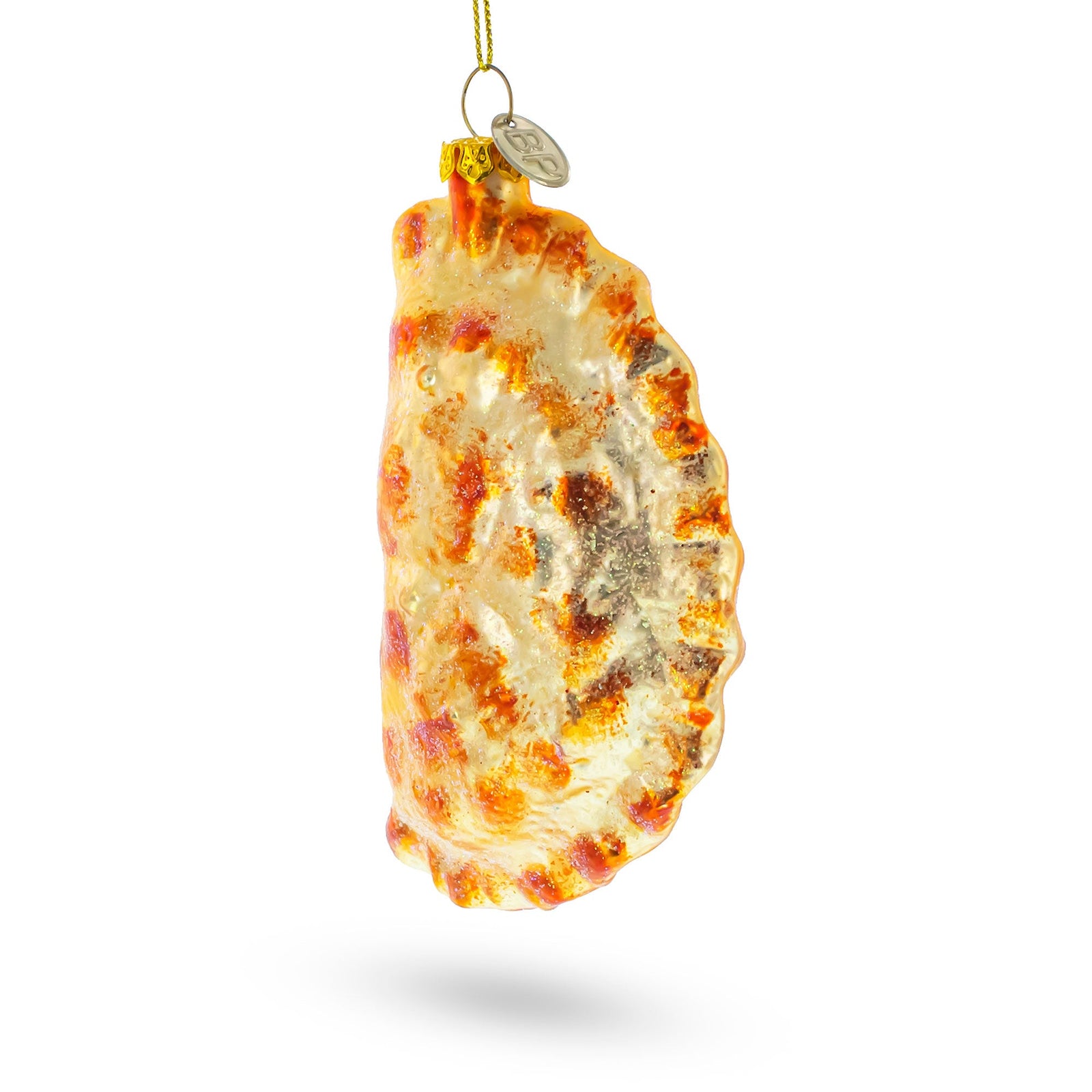 Dumpling Pierogi Glass Christmas Ornament