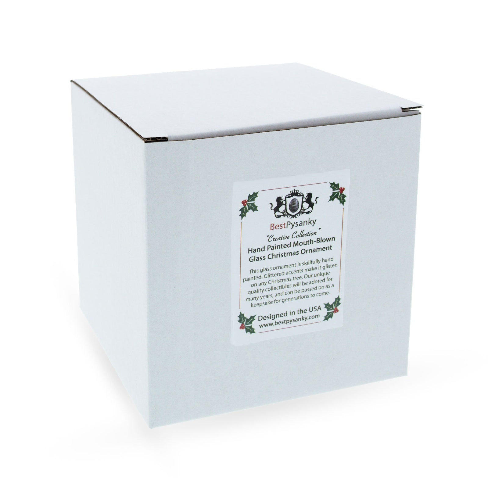 Dumpling Pierogi Glass Christmas Ornament