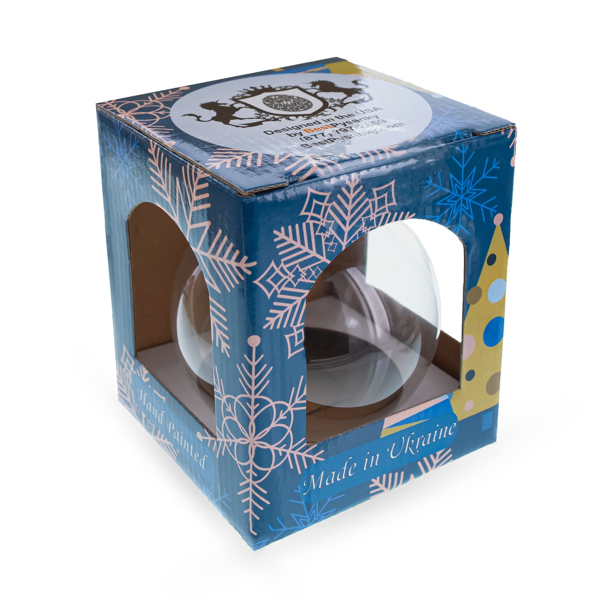 1898 Lilies of the Valley Royal Glass Ball Christmas Ornament 3.25 Inches