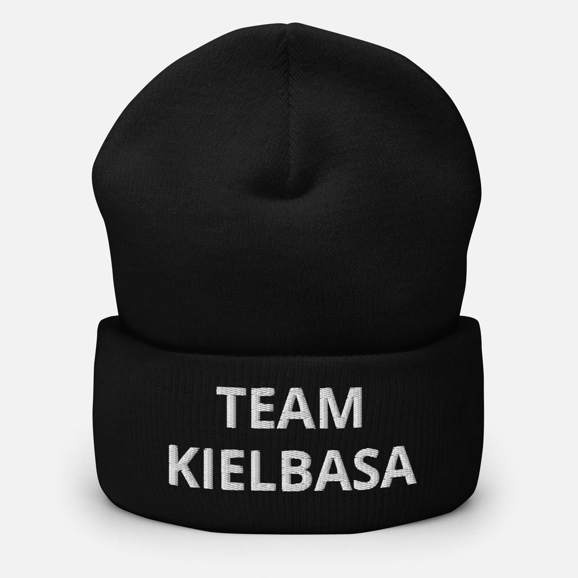 Team Kielbasa Cuffed Beanie  Polish Shirt Store Black  