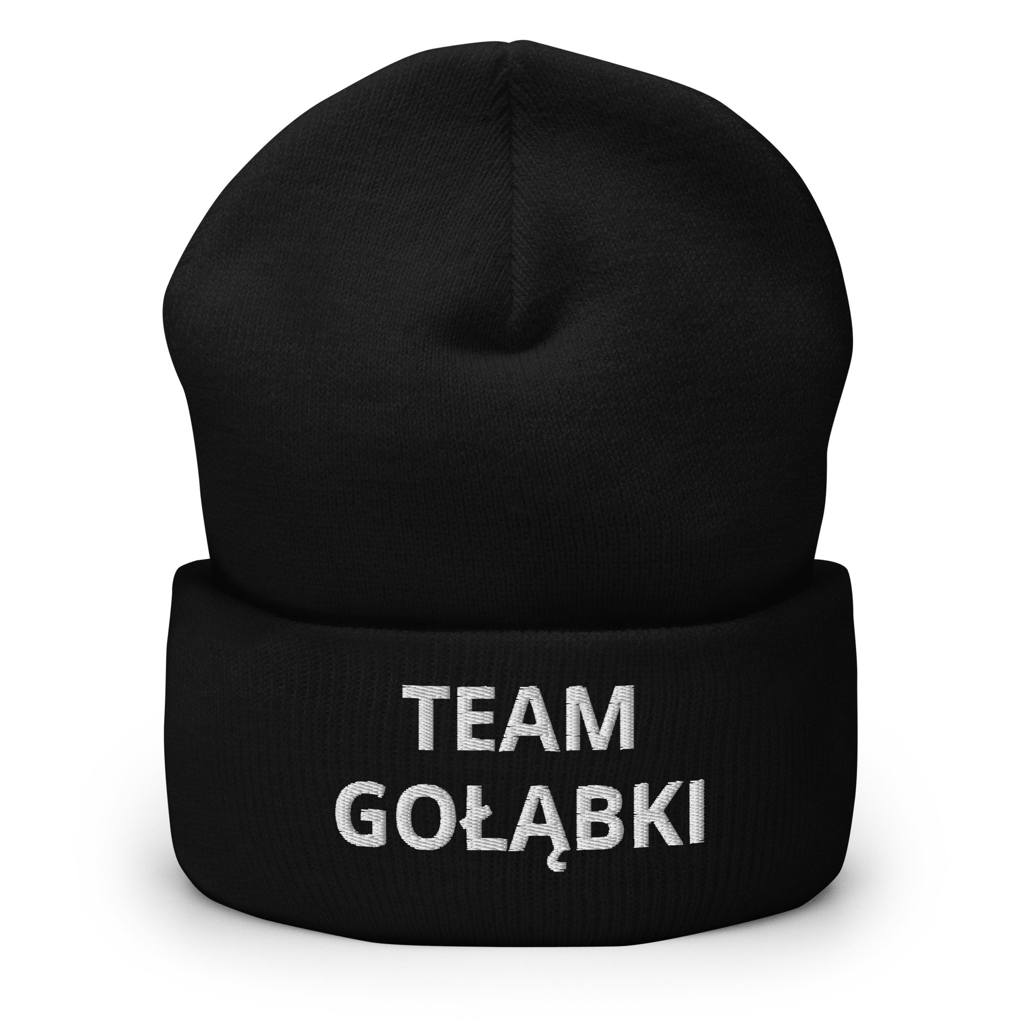 Team Golabki Cuffed Beanie  Polish Shirt Store Black  