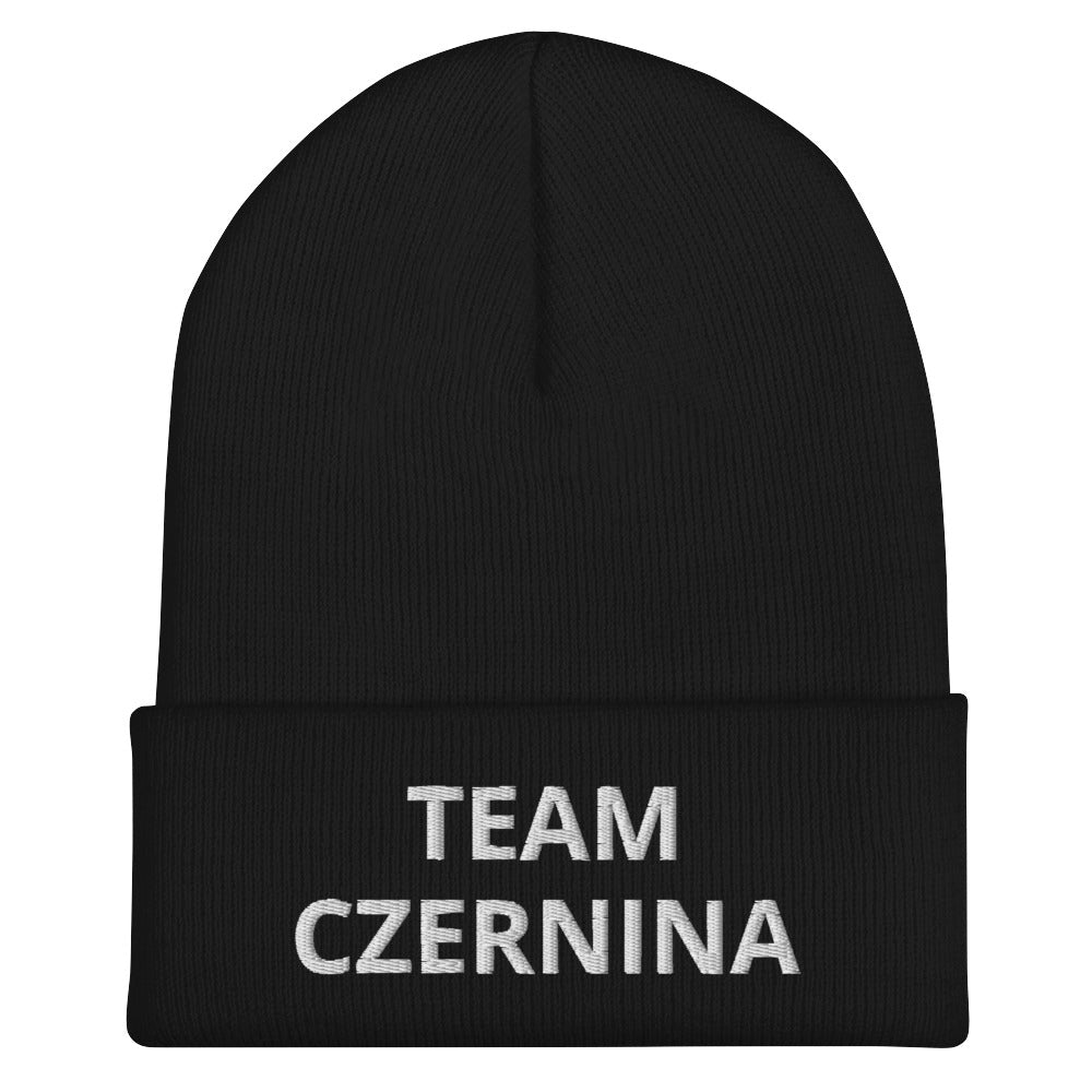 Team Czernina Cuffed Beanie  Polish Shirt Store Black  