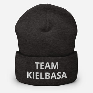 Team Kielbasa Cuffed Beanie - Dark Grey - Polish Shirt Store