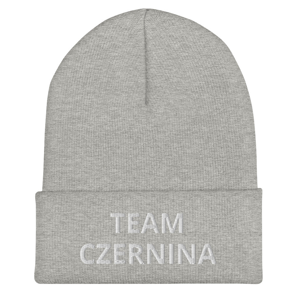 Team Czernina Cuffed Beanie  Polish Shirt Store Heather Grey  
