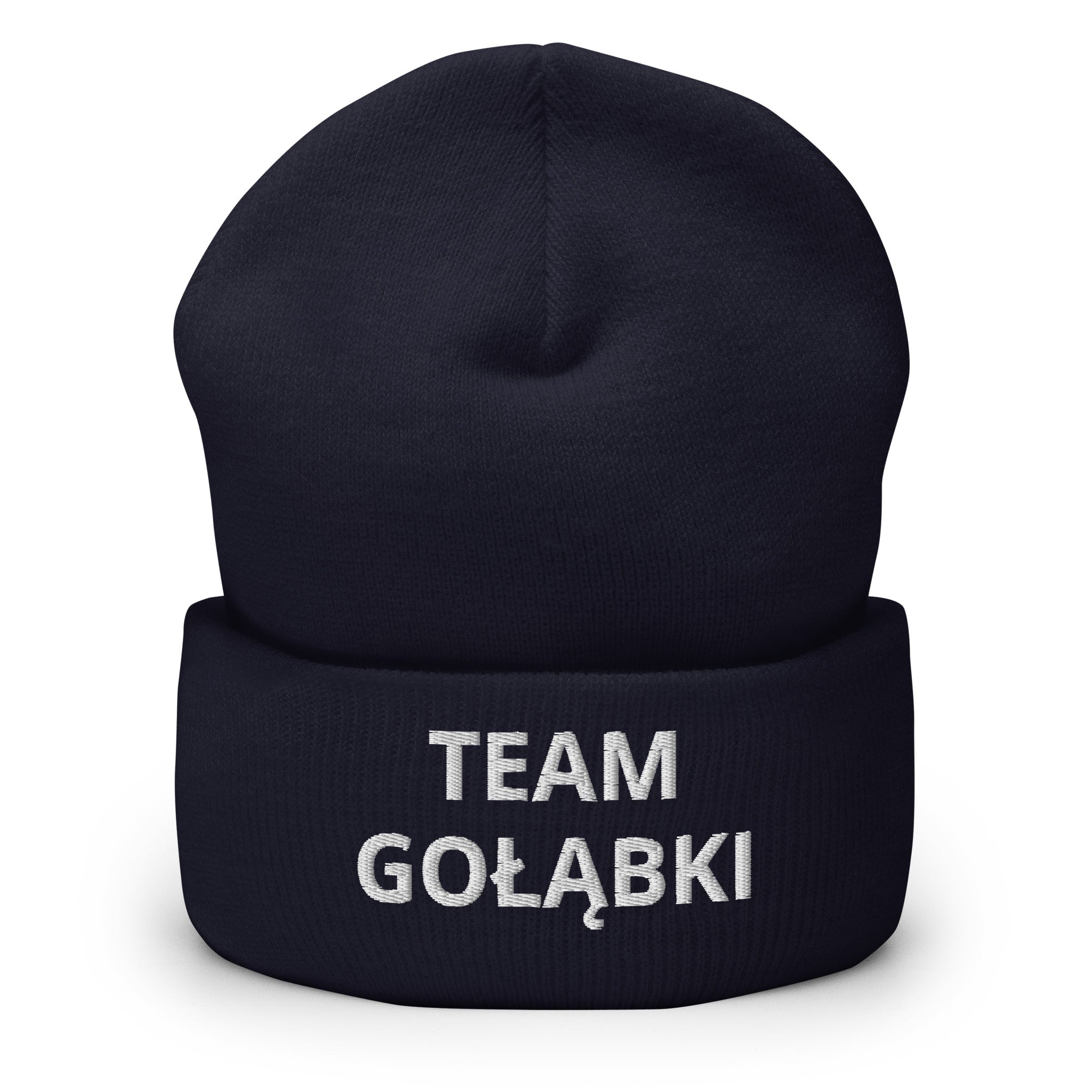 Team Golabki Cuffed Beanie  Polish Shirt Store Navy  