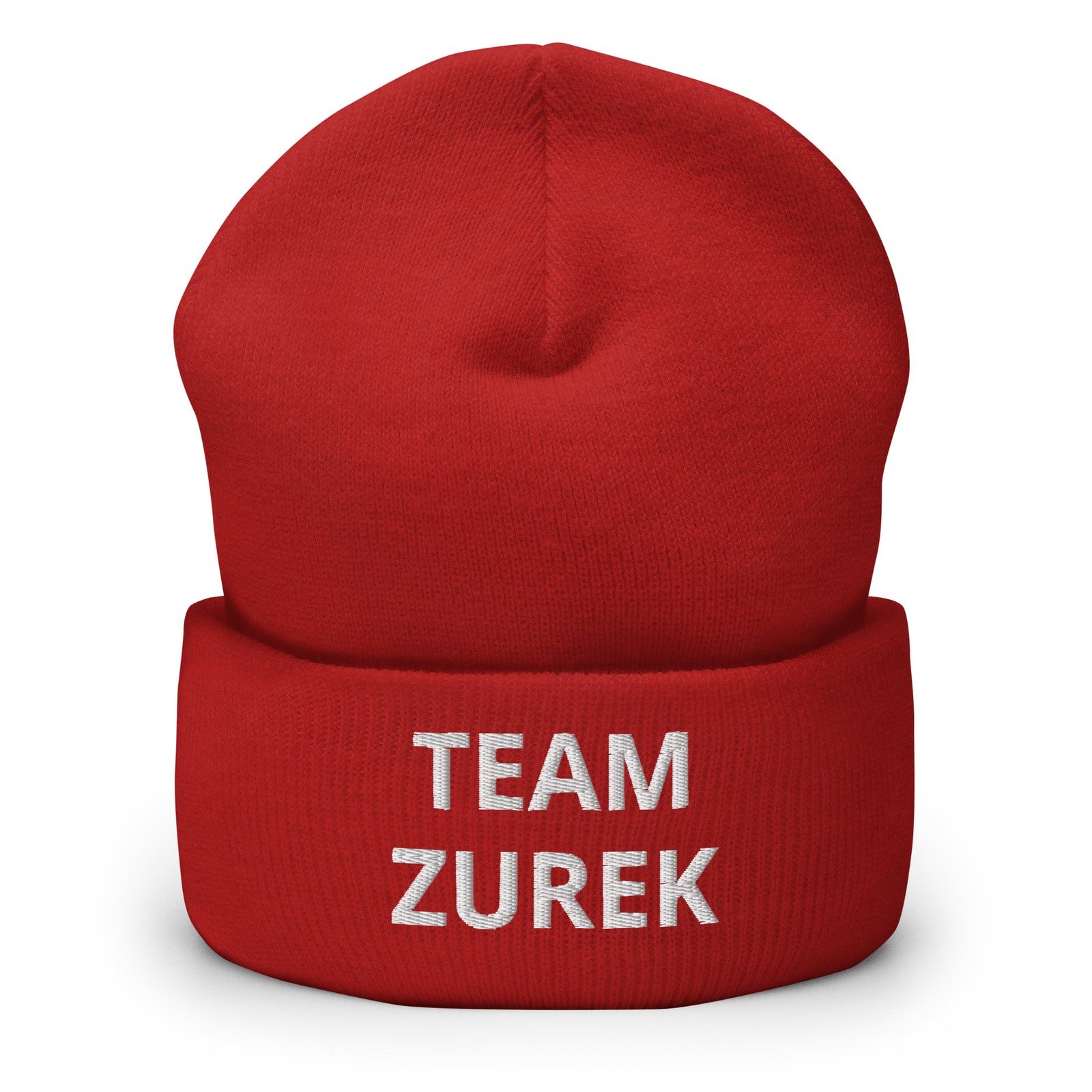 Team Zurek Cuffed Beanie  Polish Shirt Store Red  