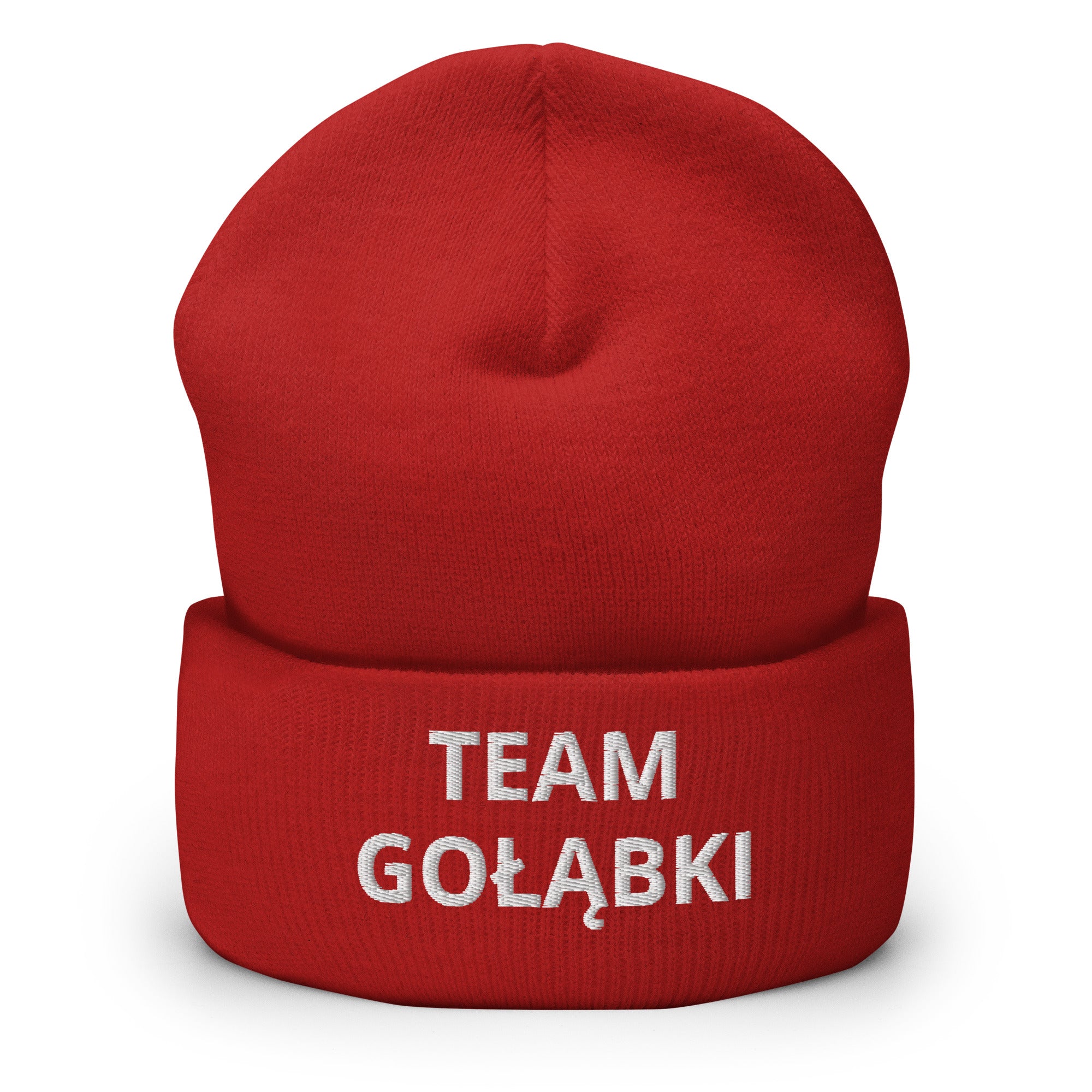 Team Golabki Cuffed Beanie  Polish Shirt Store Red  