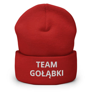 Team Golabki Cuffed Beanie - Red - Polish Shirt Store
