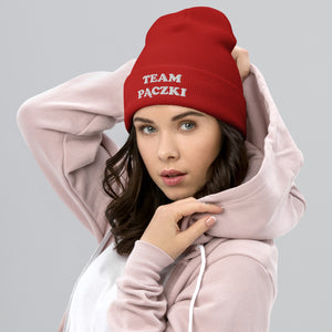 Team Paczki Cuffed Beanie - Red - Polish Shirt Store