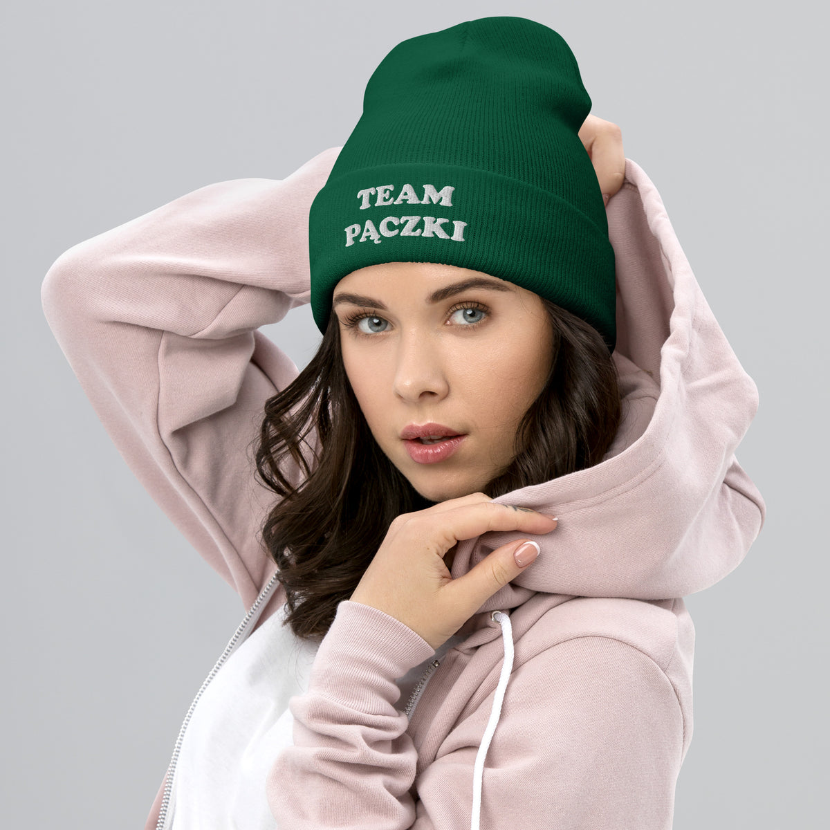 Team Paczki Cuffed Beanie  Polish Shirt Store Spruce  