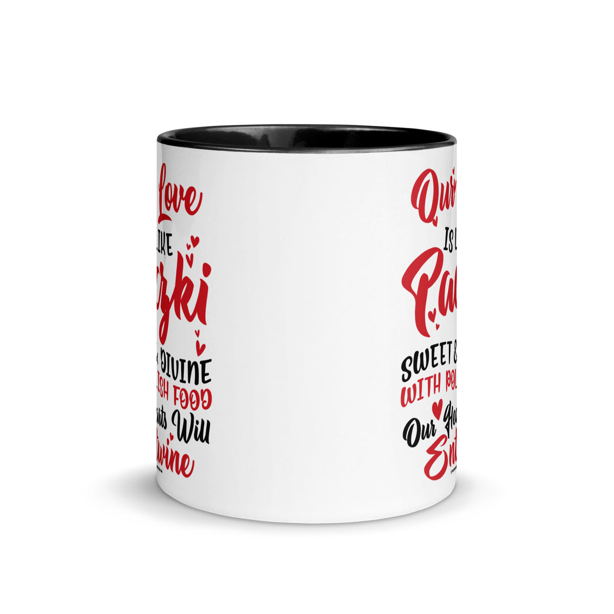 Our Love Is Like Paczki Coffee Mug with Color Inside  Polish Shirt Store   