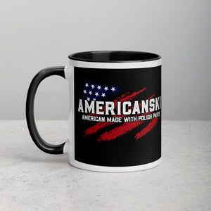 Americanski Coffee Mug with Color Inside - Black / 11 oz - Polish Shirt Store