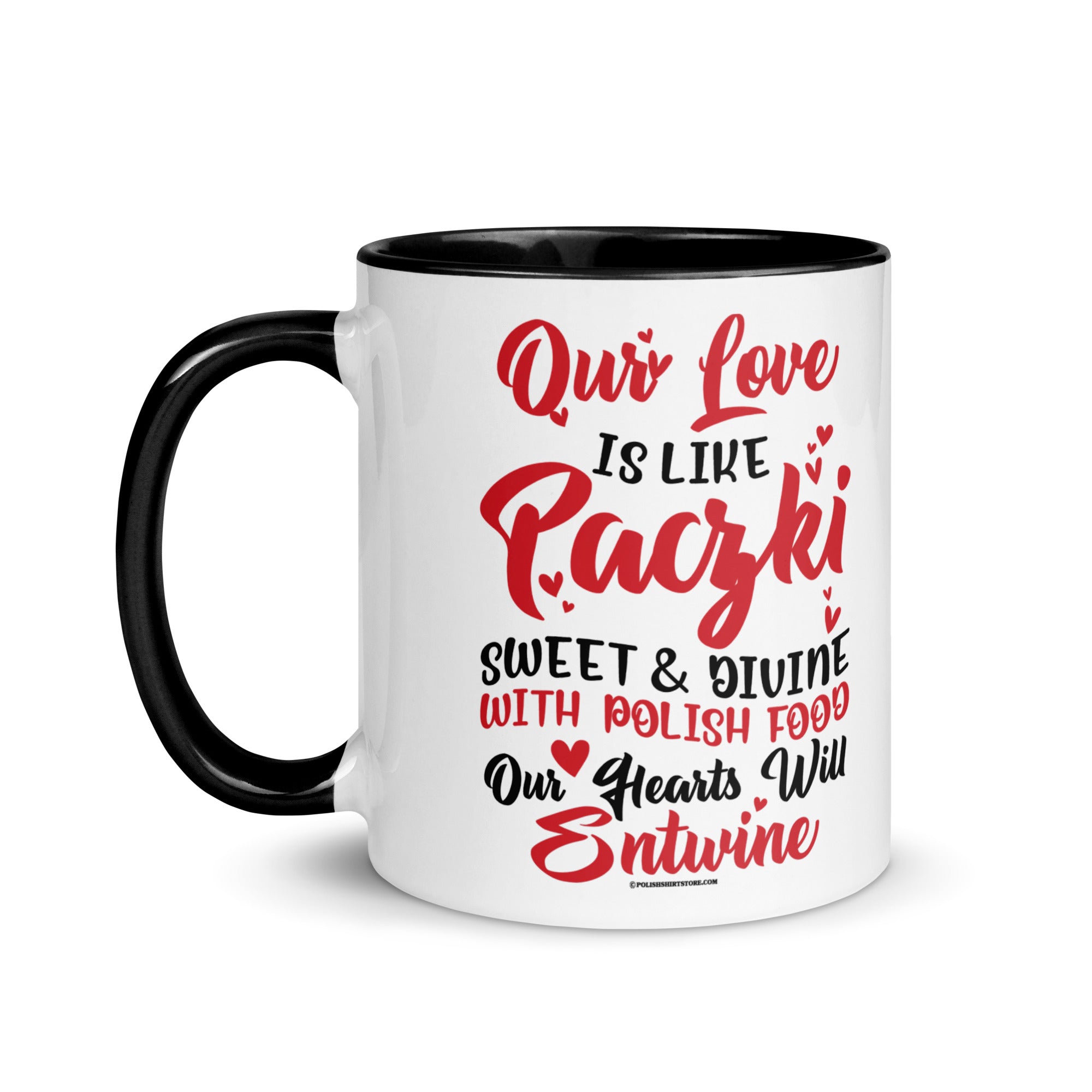 Our Love Is Like Paczki Coffee Mug with Color Inside  Polish Shirt Store   