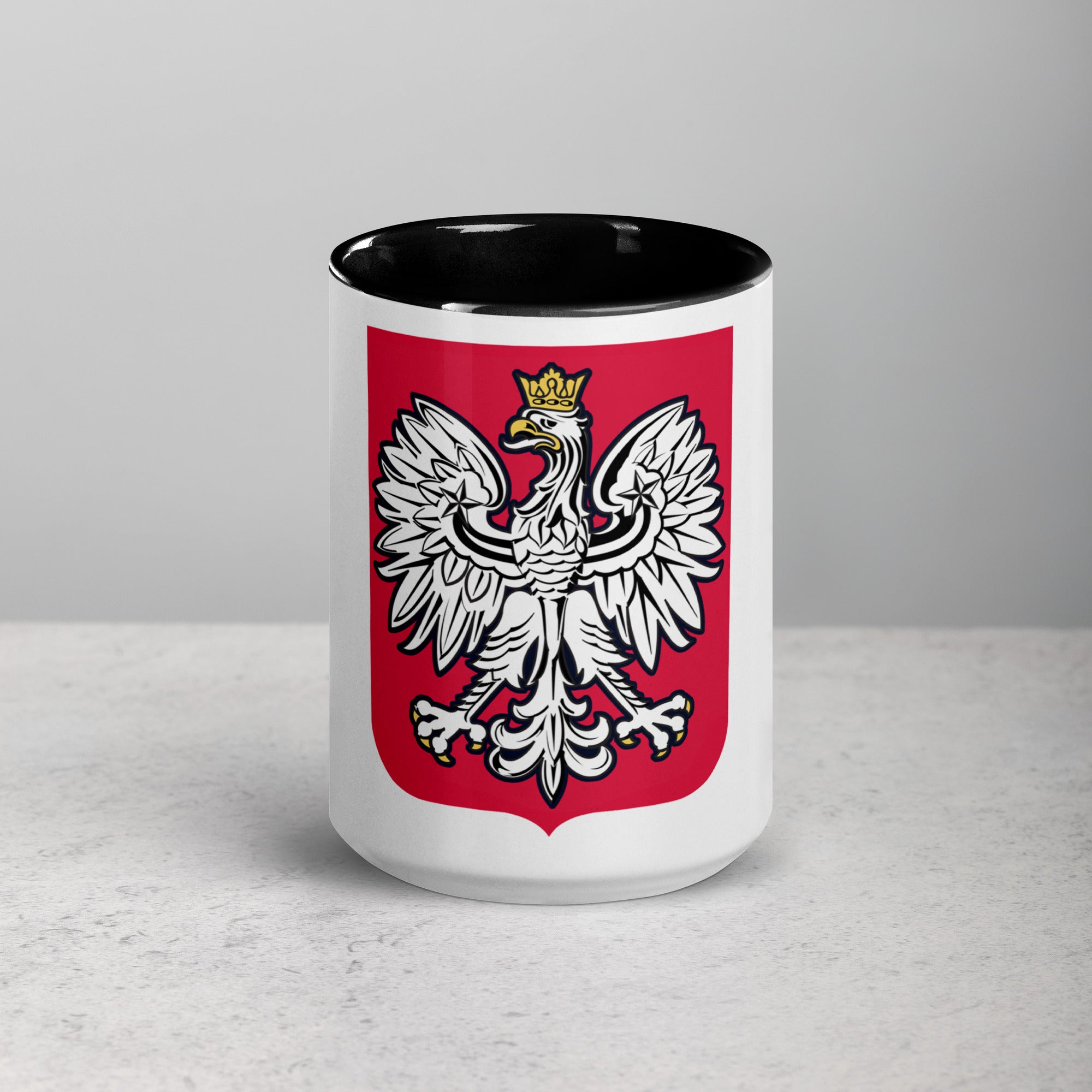 Polish Eagle Coffee Mug with Color Inside  Polish Shirt Store   