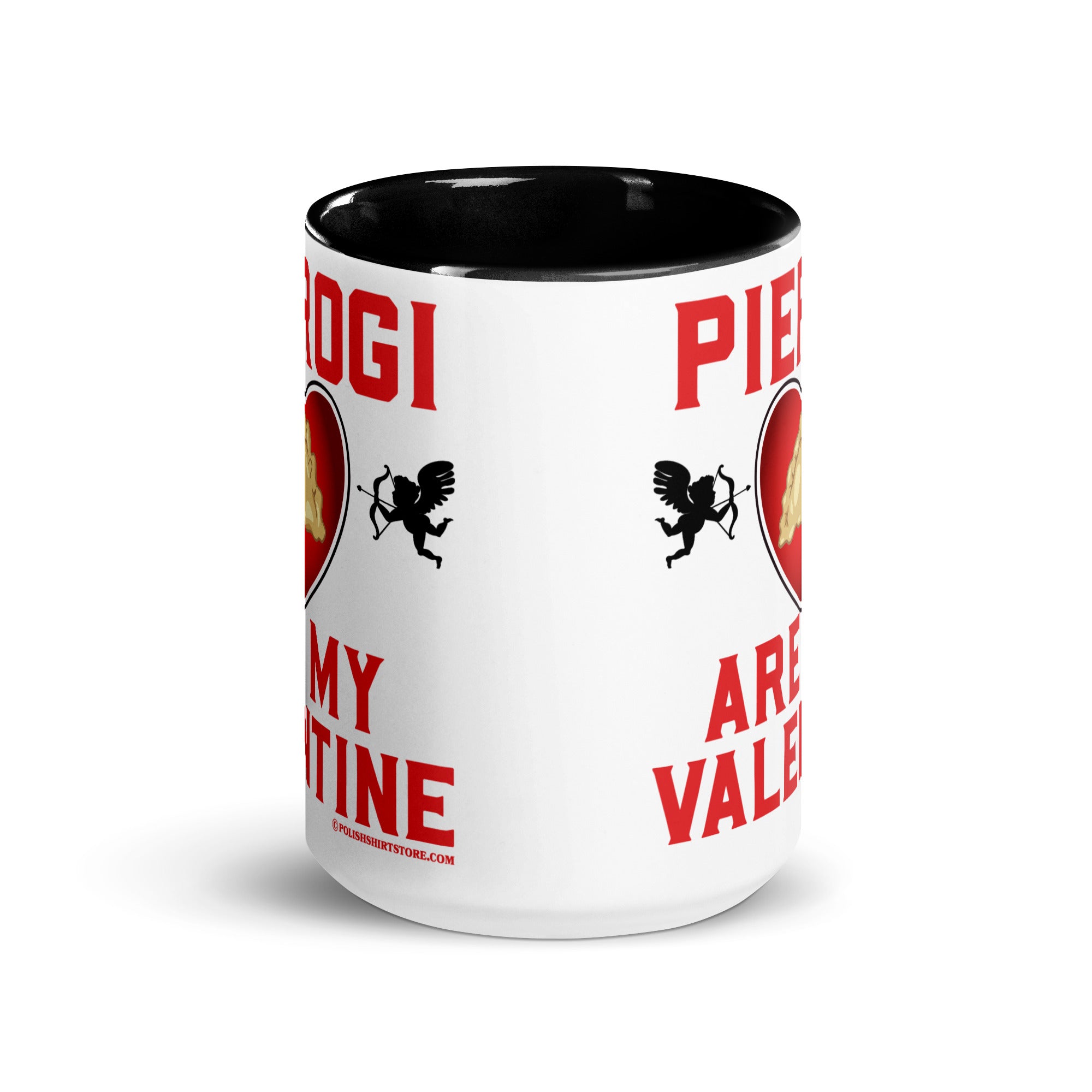 Pierogi Are My Valentine Coffee Mug with Color Inside  Polish Shirt Store   