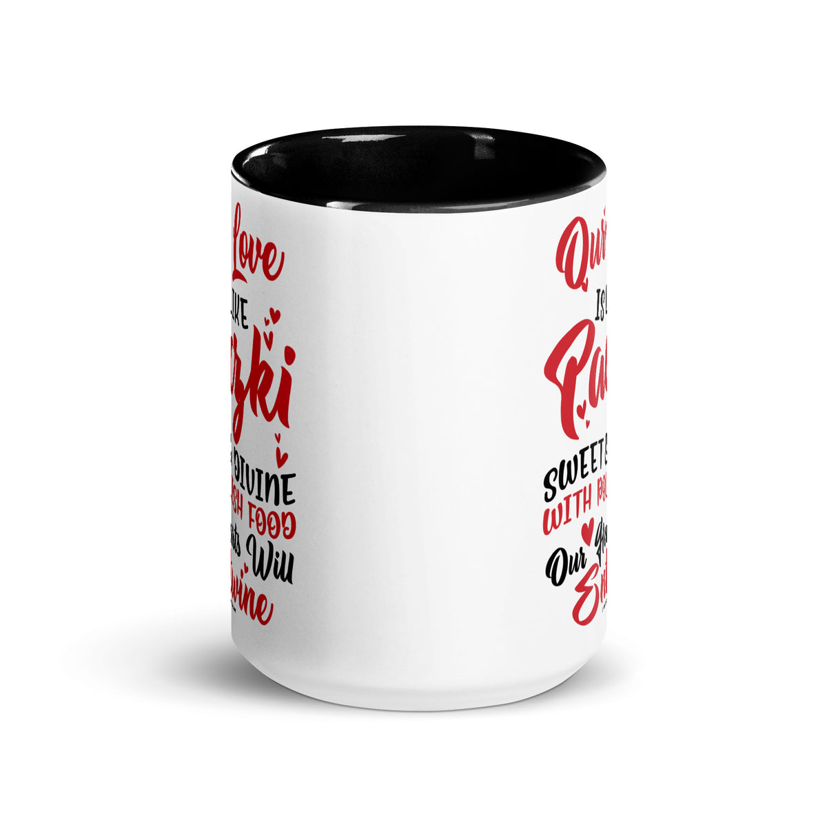 Our Love Is Like Paczki Coffee Mug with Color Inside  Polish Shirt Store   