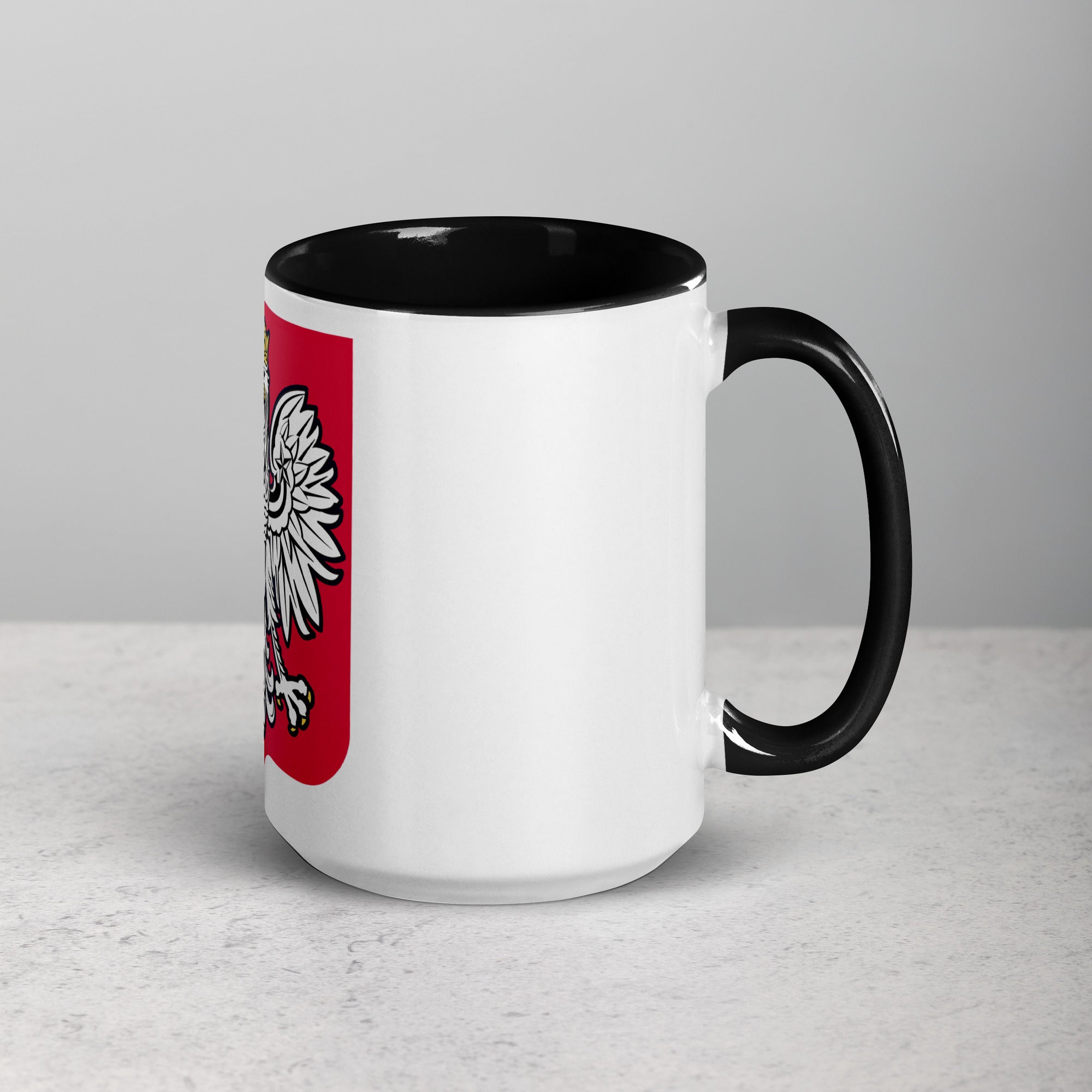 Polish Eagle Coffee Mug with Color Inside  Polish Shirt Store   